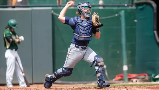 Tanner Clark throwing the ball