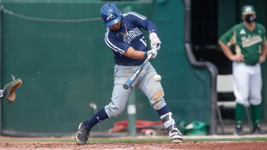 Abraham Seuera hitting the baseball