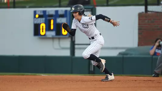 Taylor Engman steals second base