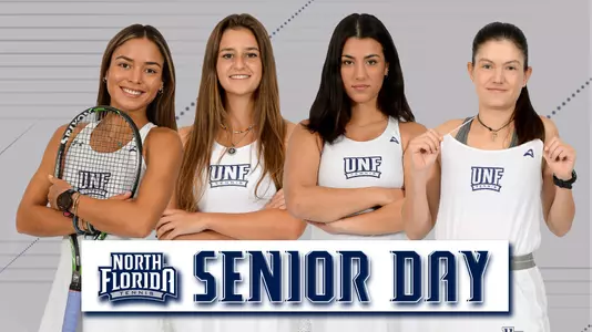 Women's Tennis Senior Day featuring Lucia Montano, Florencia Rossi, Valentina Mariotto and Constanza Gorches