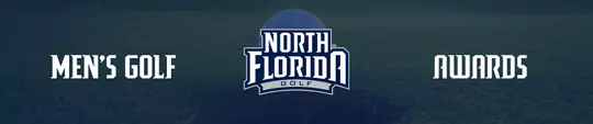 Header graphic for Men's Golf Awards with a North Florida Golf logo