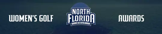 Header graphic for Women's Golf Awards with a North Florida Golf logo