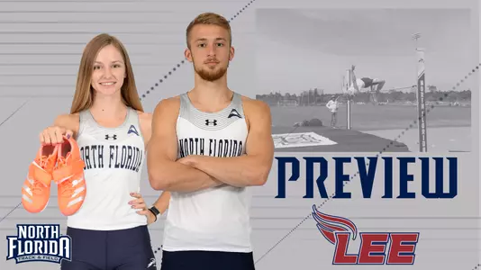track preview featuring pictures of Kaley Petrosky and Ryan Thomas and Lee University logo