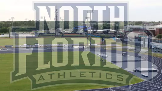 Overview image of all UNF Athletic facilities along with a UNF Athletics logo