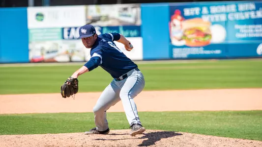 Brandon Reitz ready's up for the pitch.