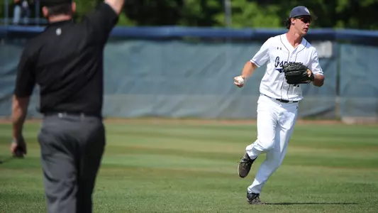 Blake Marabell runs after making a catch.