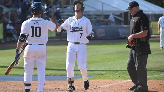Ricky Presno crosses home plate.