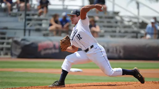 Tony Roca throws a pitch home.