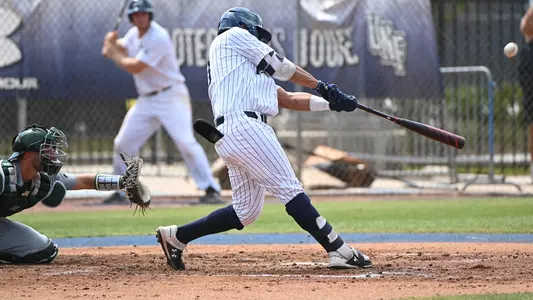 Abraham Sequera connects on a swing.