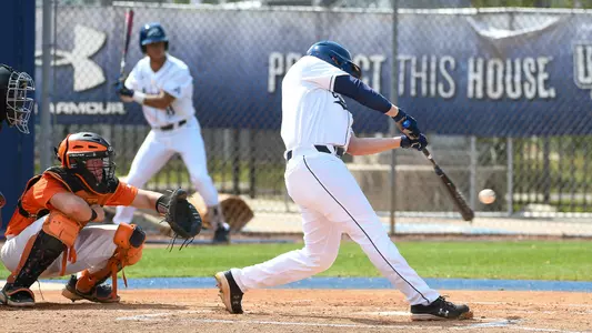 Grant Grodi connects on a pitch.