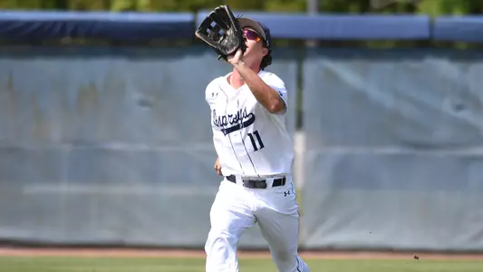 Blake Marabell catches a fly ball.