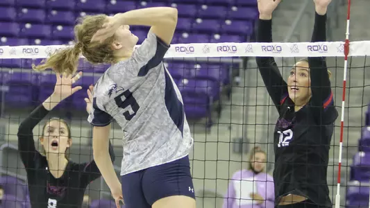 Anna Butler makes an attack