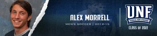 Former men's soccer player Alex Morrell was elected to the 2022 Hall of Fame