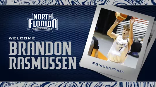 Brandon Rasmussen, pictured shooting a basketball, was added to the North Florida men's basketball roster for the 2021-22 season