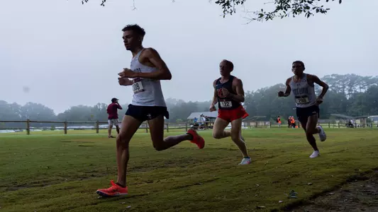 XC FSU Open meet pic of Jared Vazquez and Timothy Doyle running