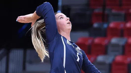 Julianna Askew makes a serve