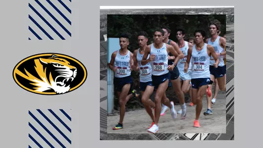 Gans Creek meet graphic with men's runners