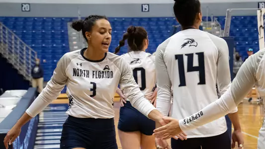 Gabby O'Connell high fives