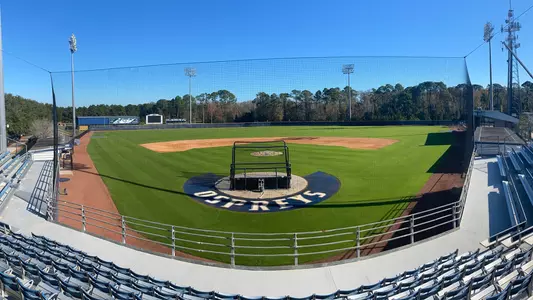 Harmon Stadium blue sky