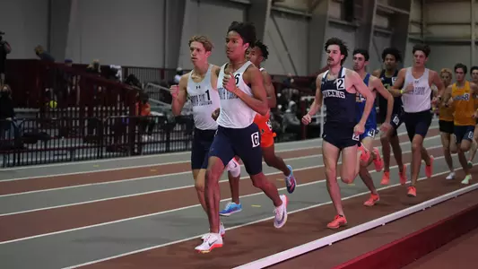 Men's T&F team running in 1-mile race at Carolina Challenge