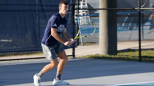 Matt getting ready to hit a backhand