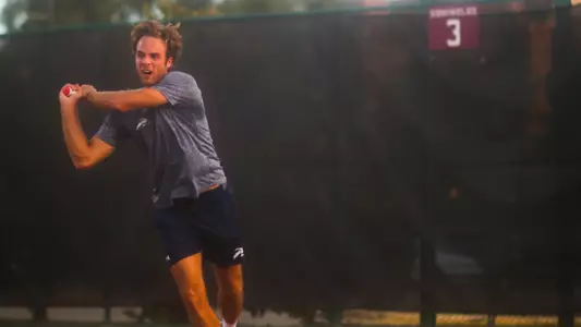 Nilo finishing his backhand