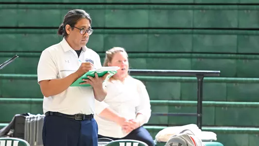 Rob Manosca action shot at JU