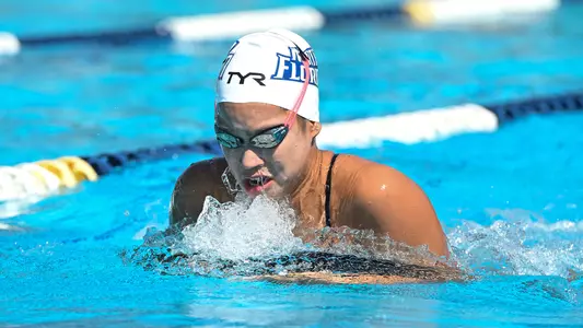 Victoria Torres swimming breaststroke