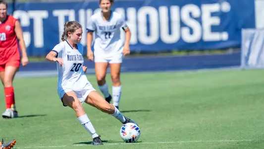 Amanda hartmann kicking the ball