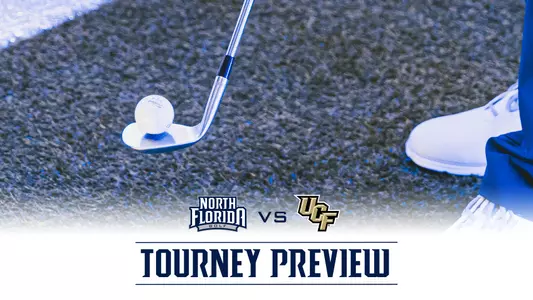 Men's Golf preview graphic UCF