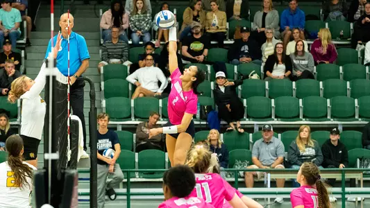 Kailey McKnight going up for an attack