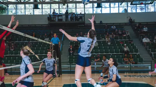 Solimar Cestero goes up for an attack