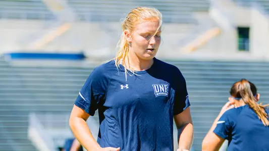 Kate Carter pre-game