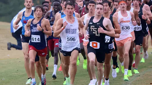 Aidan O'Gorman running at NCAA regional