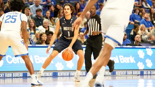 Mark Flakus dribbling between his legs