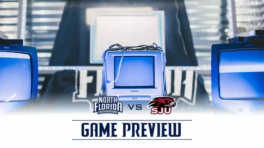 WBB preview graphic against St. Joseph's