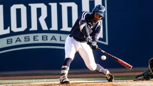 Abraham Sequera swinging at a pitch