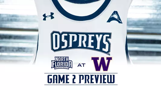 unf men's basketball preview graphic at Washington