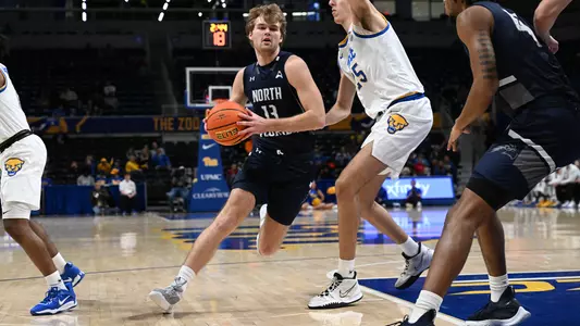 Max Hrdlicka driving to the hoop