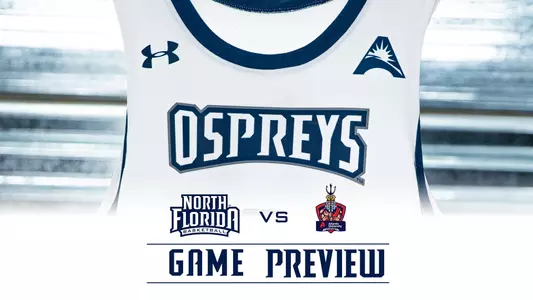 men's basketball preview graphic with atlantis logo
