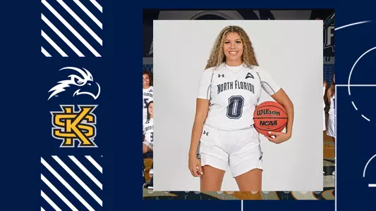WBB preview graphic with a picture of Jaida Bond with a blue background