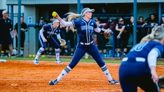 Morgan Clausen pitch against Winthrop