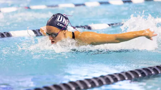 Ashley Cozad swimming the butterfly