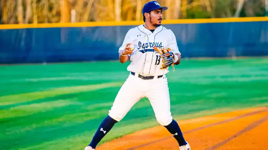 Sequera delivers a throw to first.