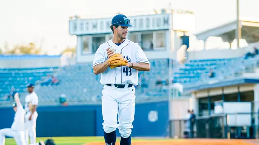 Ty Angevine in the bullpen.