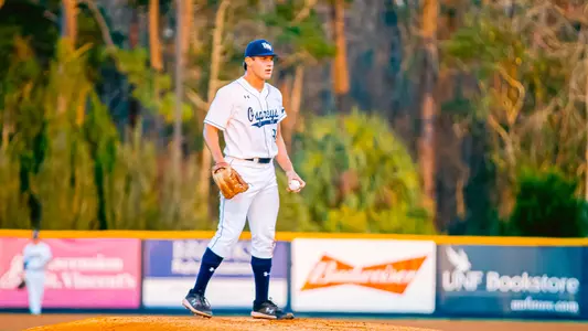 Tony Roca stares down the batter.