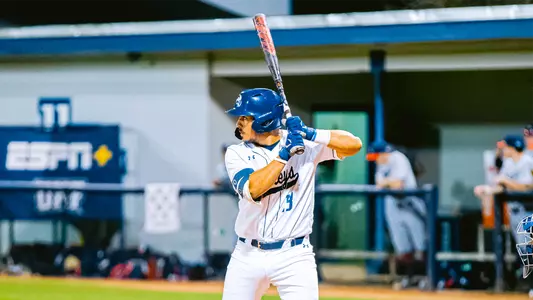 Abraham Sequera at bat against UConn.