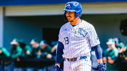 Abraham Sequera looking on at the plate