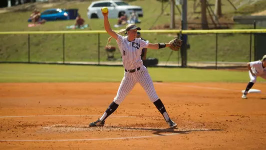 Morgan Clausen spinning a pitch