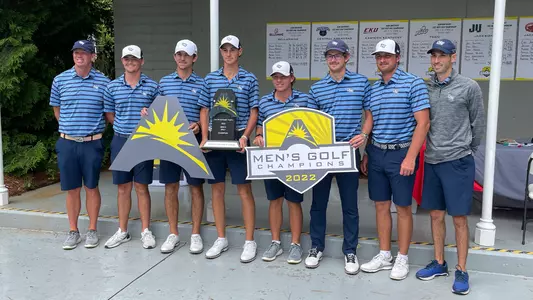 North Florida men's golf team photo title
